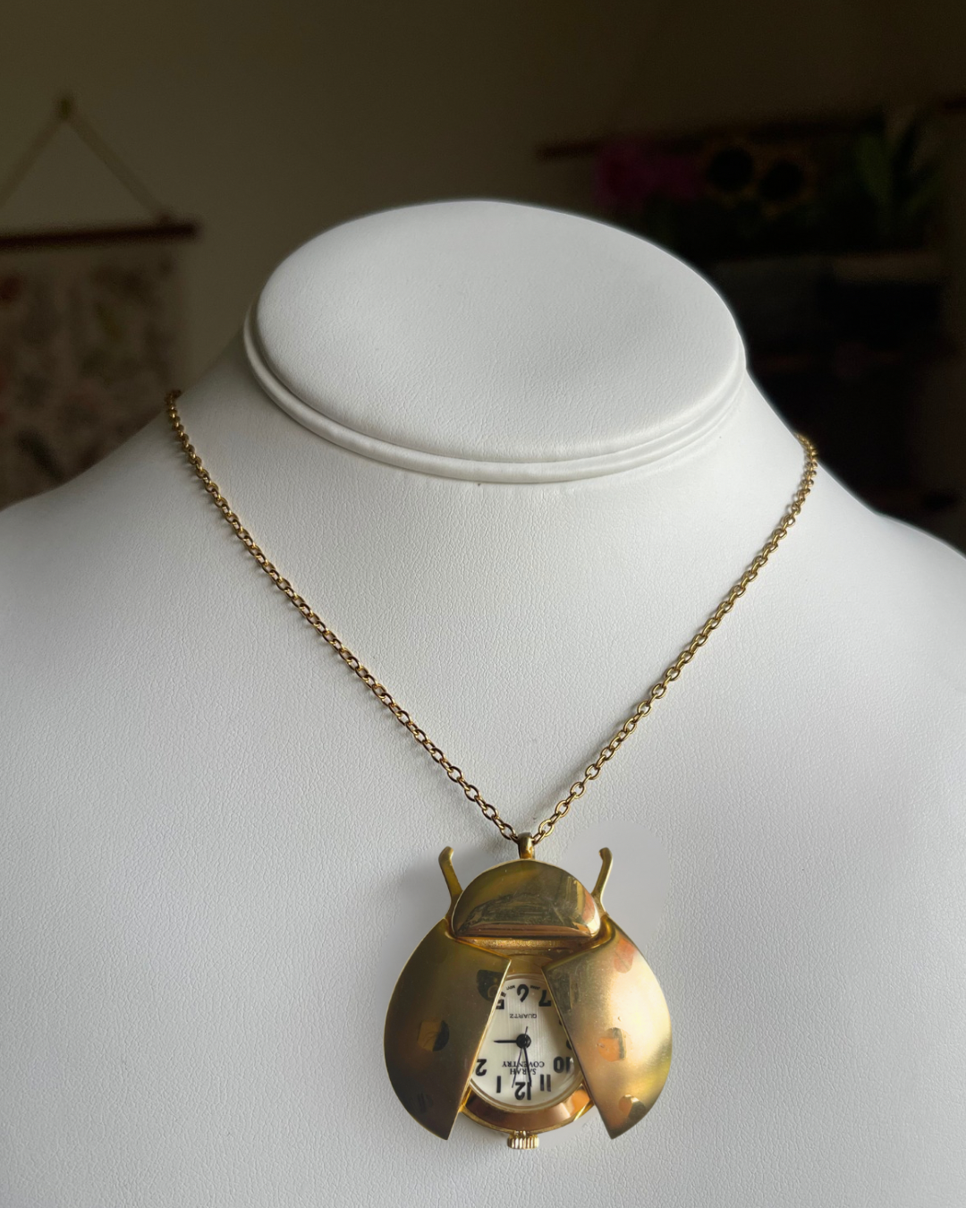 Ladybug Watch Necklace