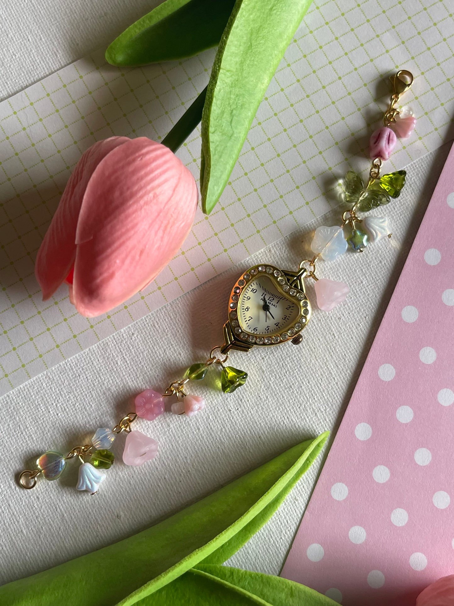 Strawberry Matcha Heart