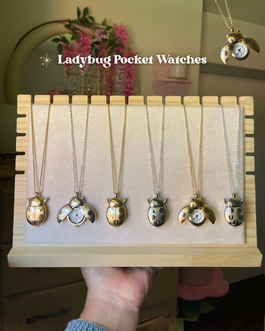 Ladybug Watch Necklace